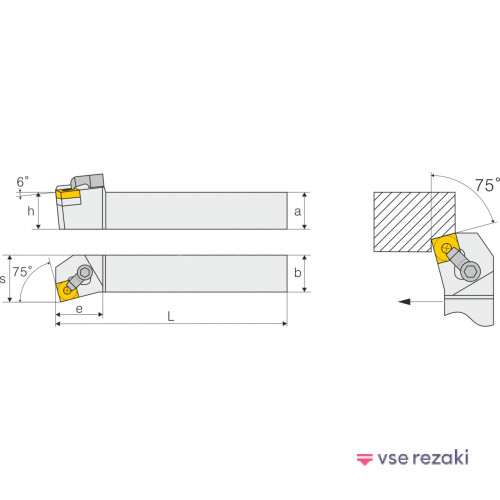 Державка для наружного точения PSKNR 3232 P19